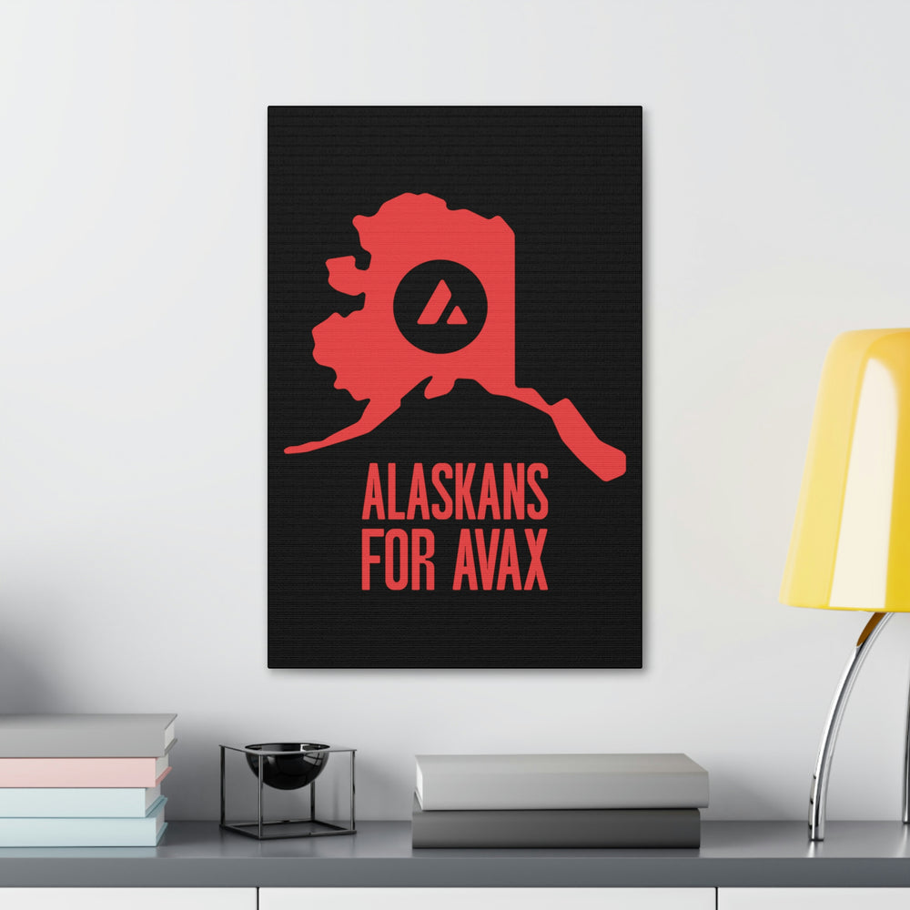 Alaskans for Avax | Wall Canvas