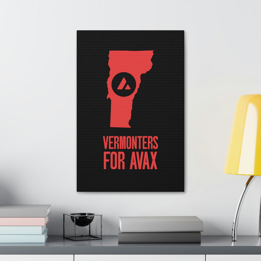 Vermonters for Avax | Wall Canvas