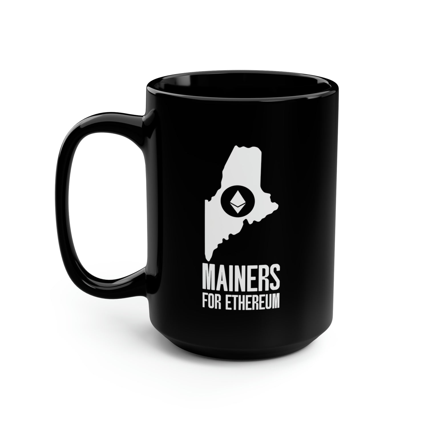 Mainers for Ethereum | Black Mug