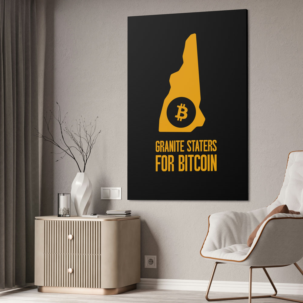 Granite Staters for Bitcoin | Wall Canvas