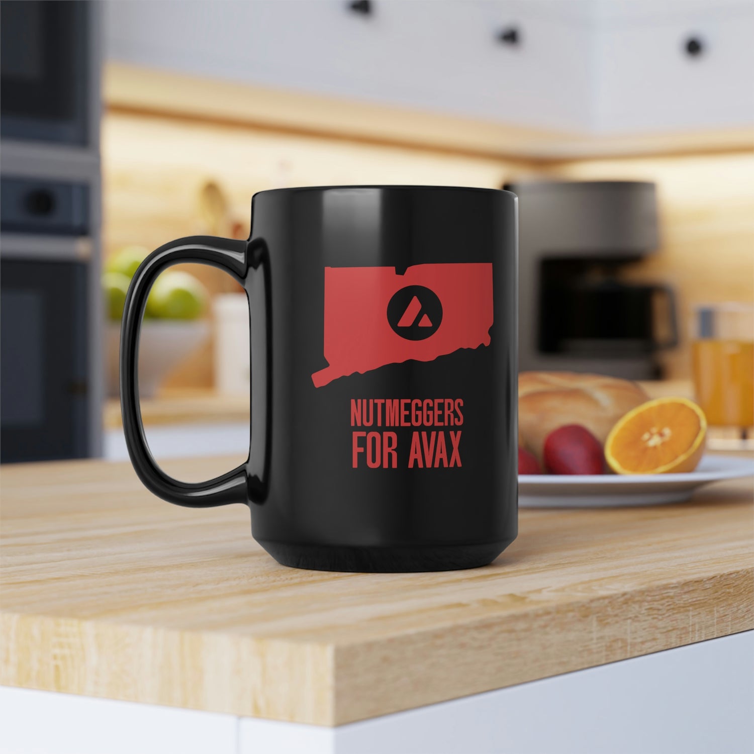 Nutmeggers for Avax | Black Mug