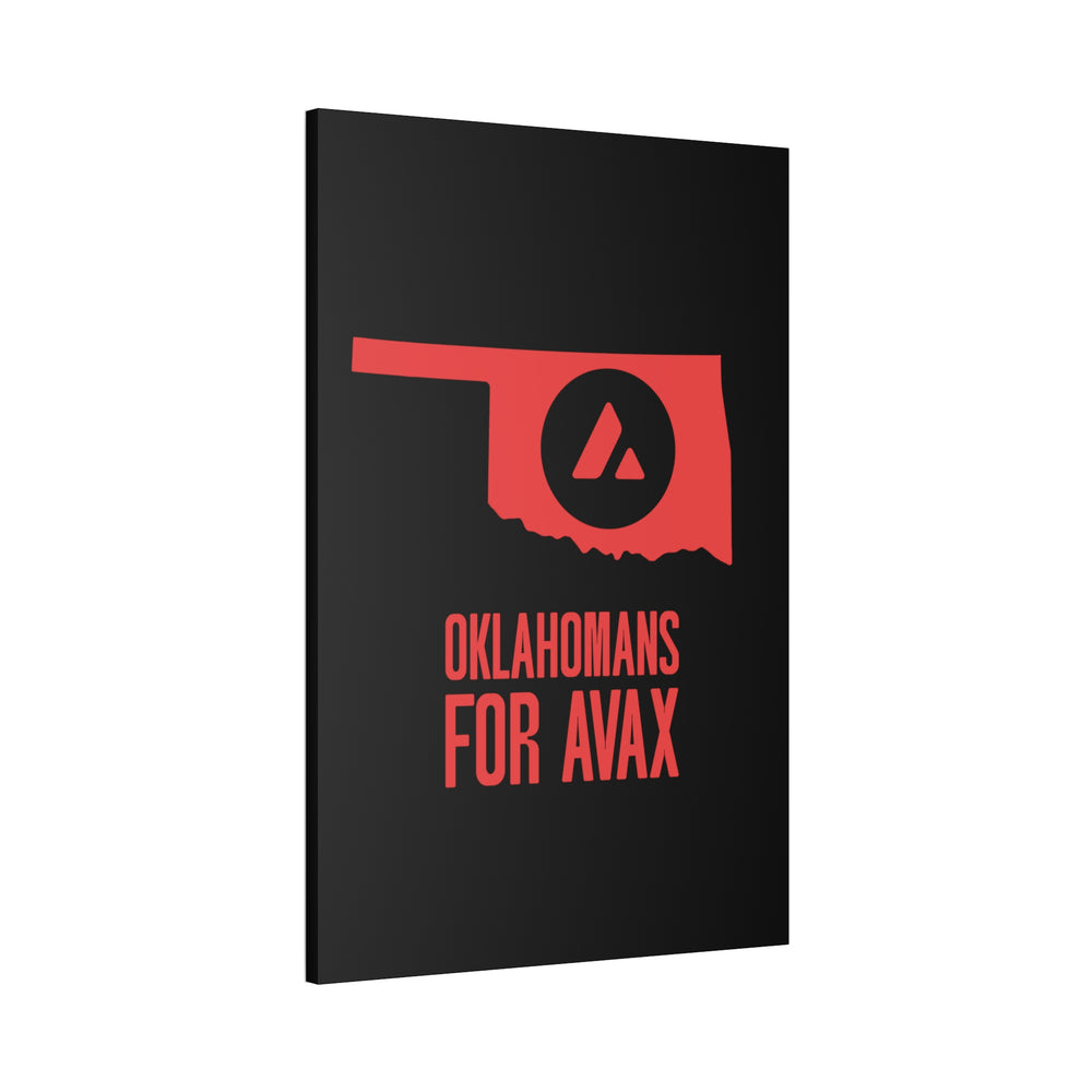 Oklahomans for Avax | Wall Canvas