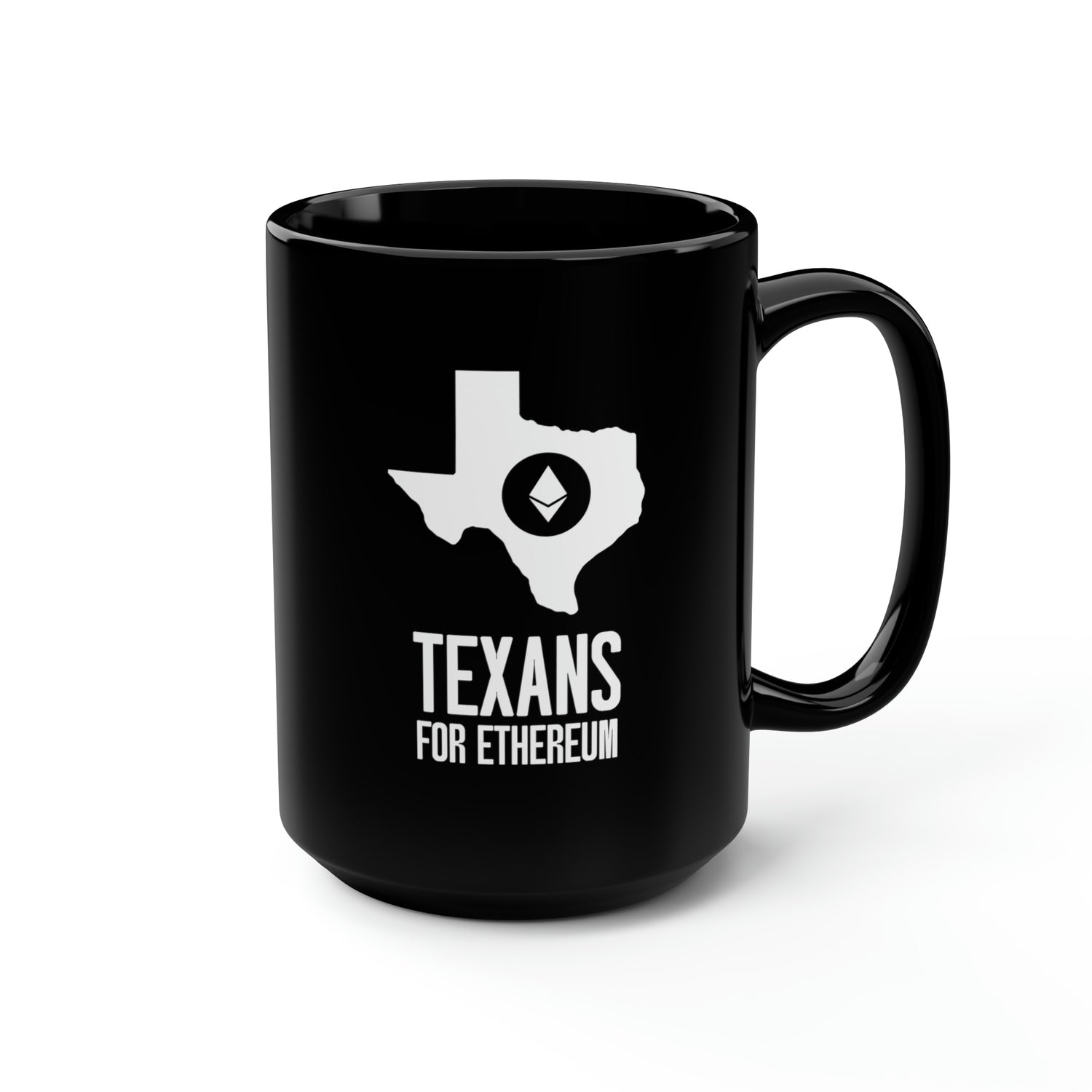 Texans for Ethereum | Black Mug