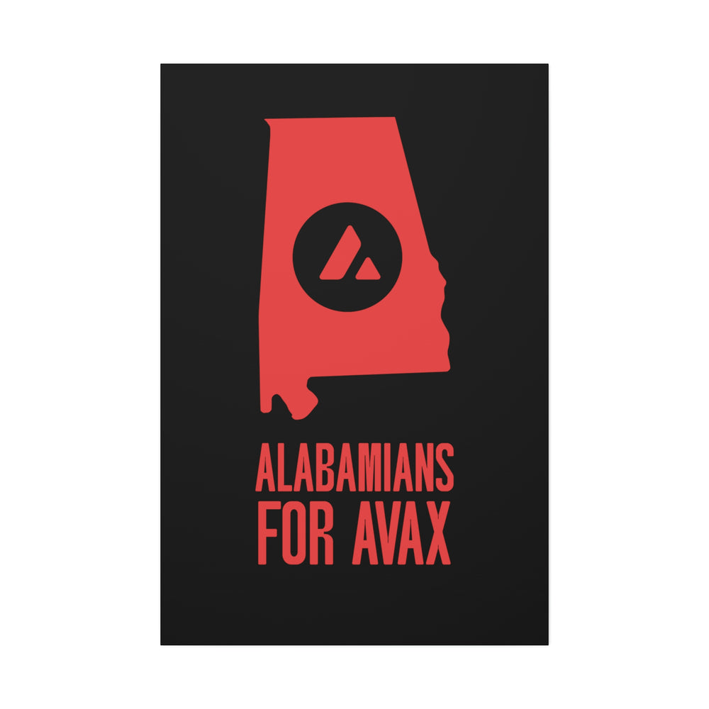 Alabamians for Avax | Wall Canvas