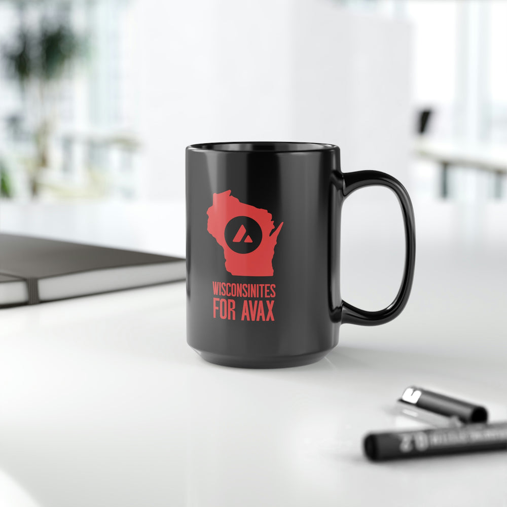 Wisconsinites for Avax | Black Mug