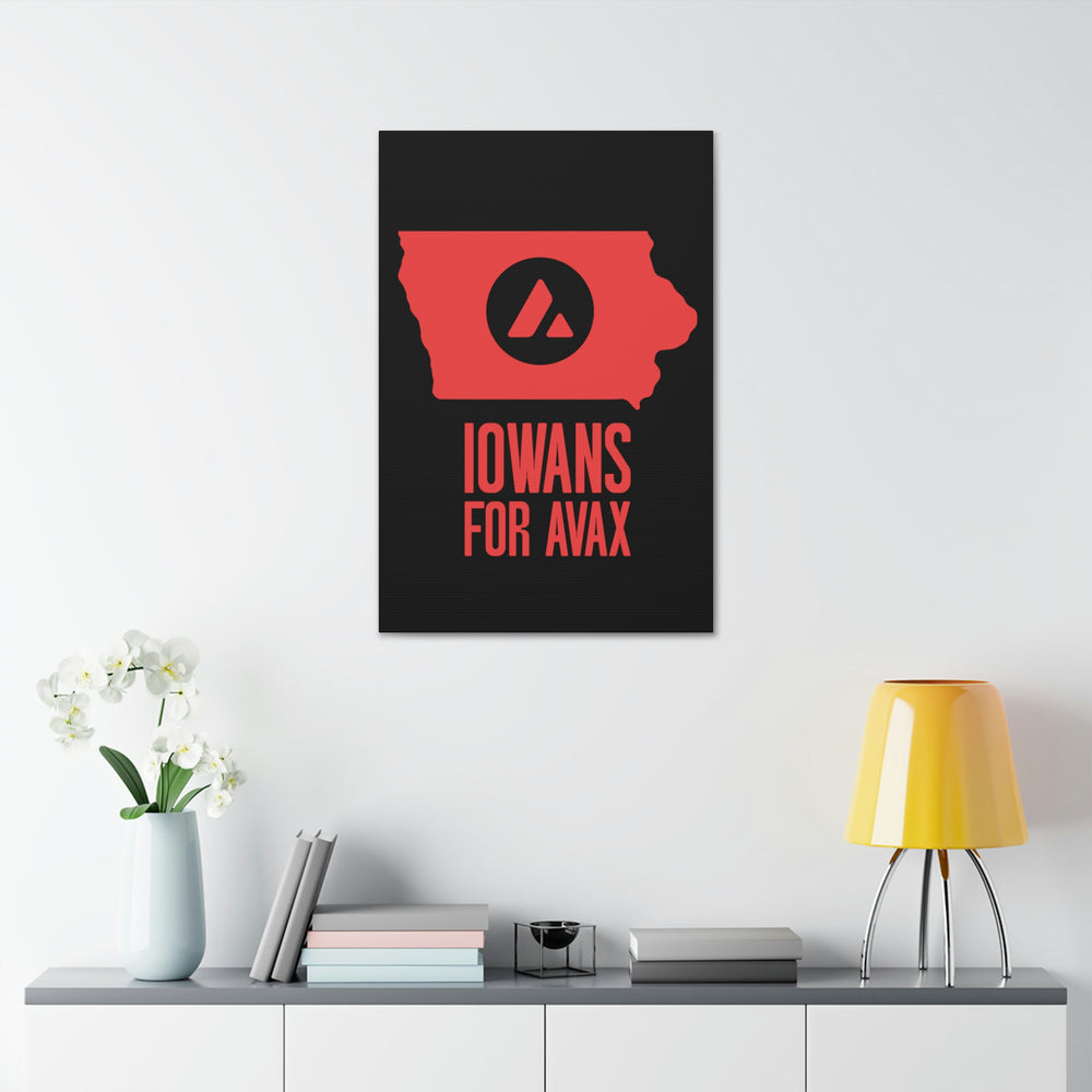 Iowans for Avax | Wall Canvas