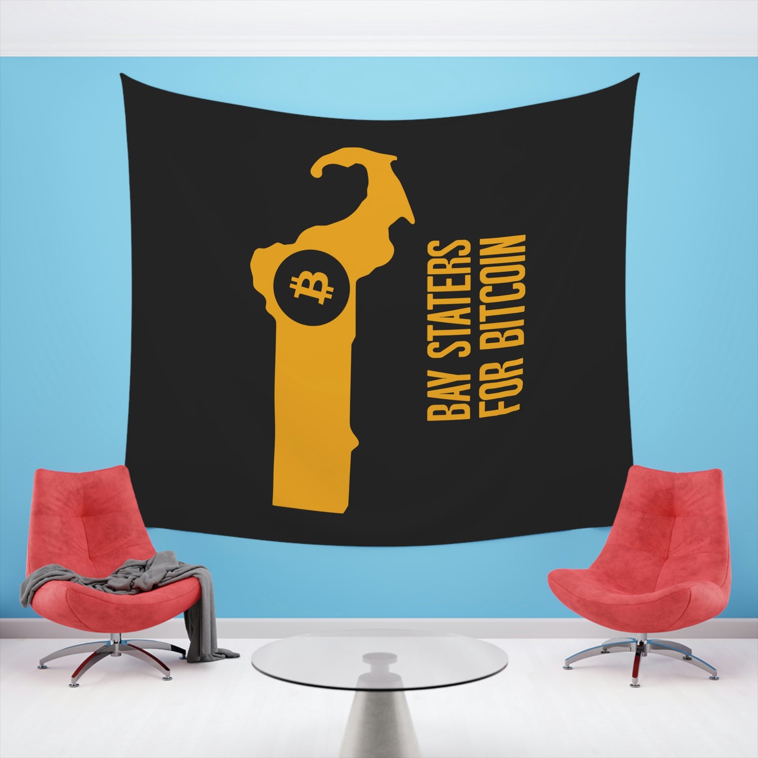 Bay Staters for Bitcoin | Wall Tapestry