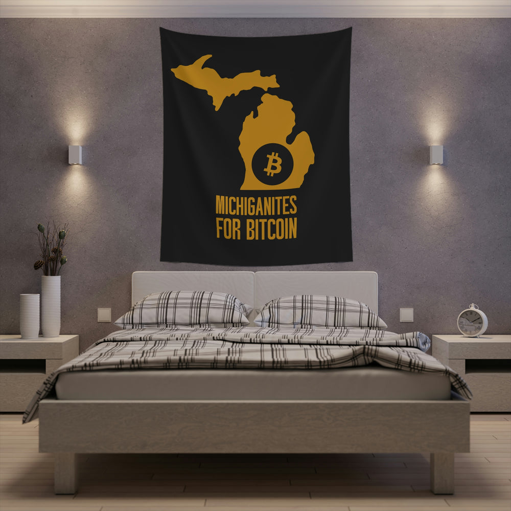 Michiganites for Bitcoin | Wall Tapestry