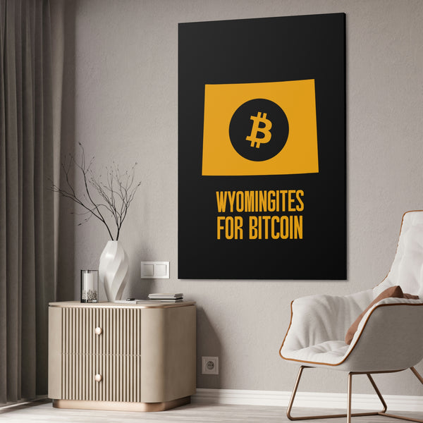 Wyomingites for Bitcoin | Wall Canvas