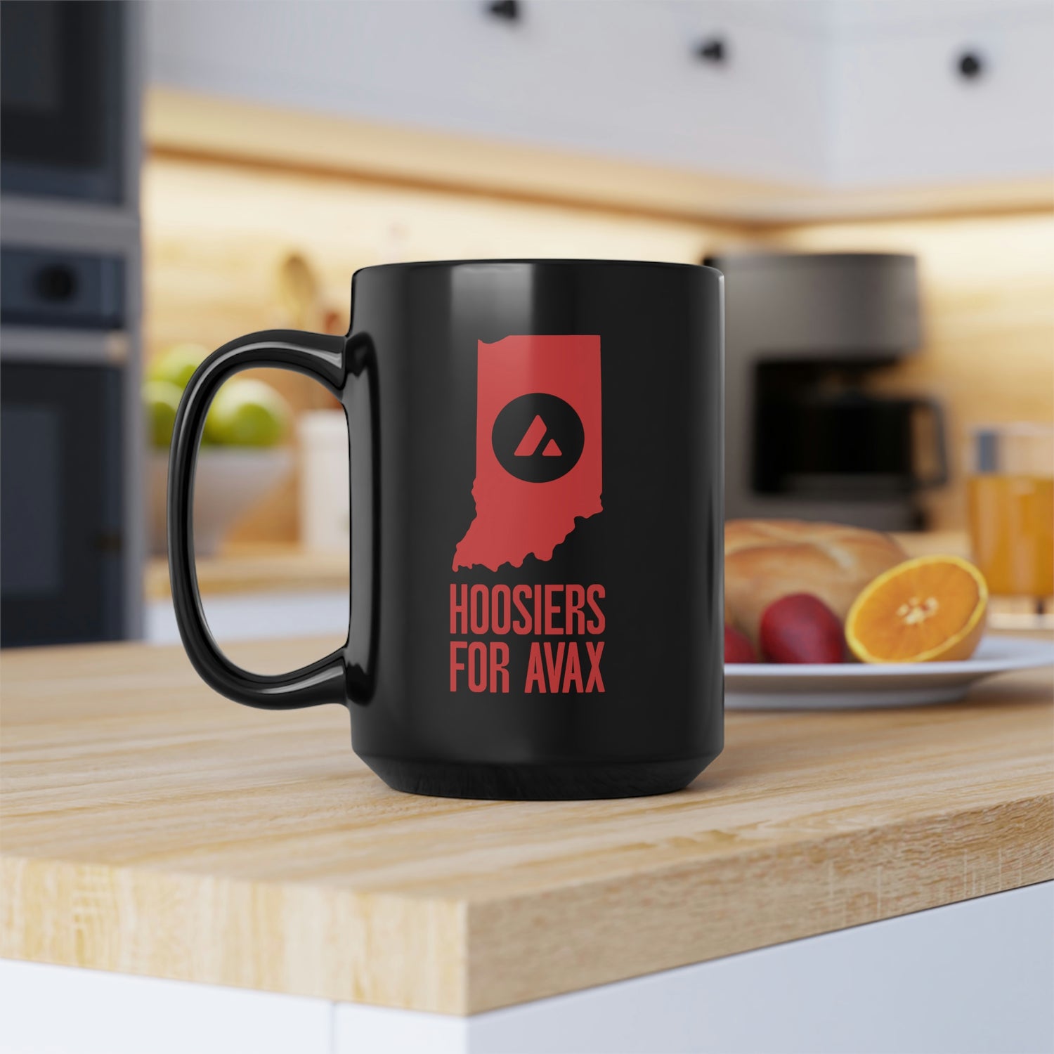 Hoosiers for Avax | Black Mug