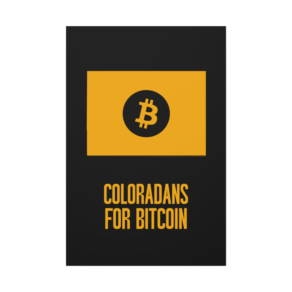 Coloradans for Bitcoin | Wall Canvas