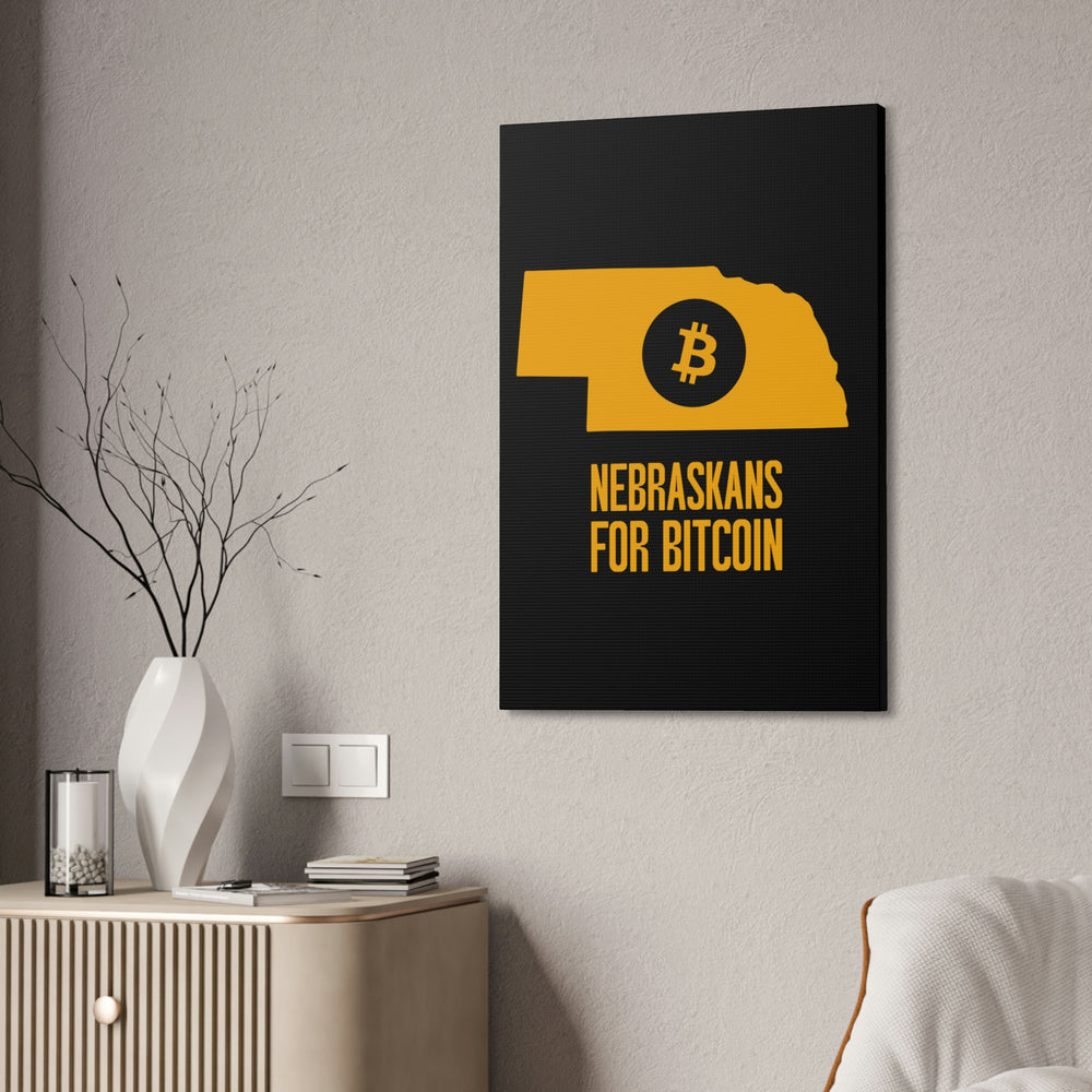 Nebraskans for Bitcoin | Wall Canvas