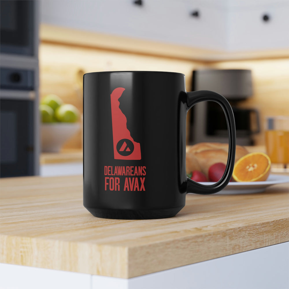 Delawareans for Avax | Black Mug