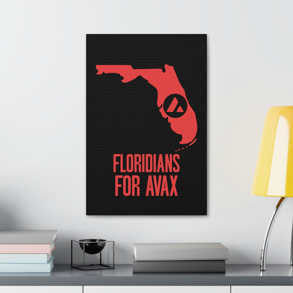 Floridians for Avax | Wall Canvas