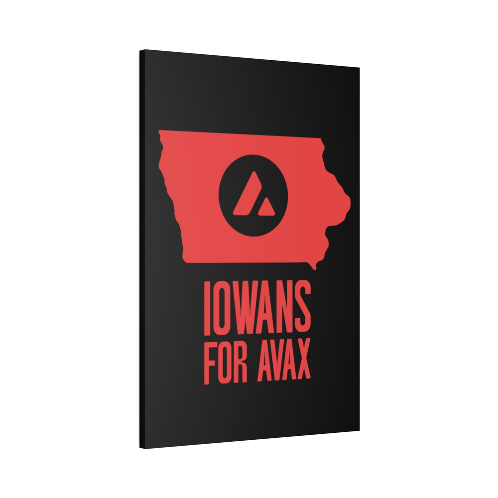 Iowans for Avax | Wall Canvas