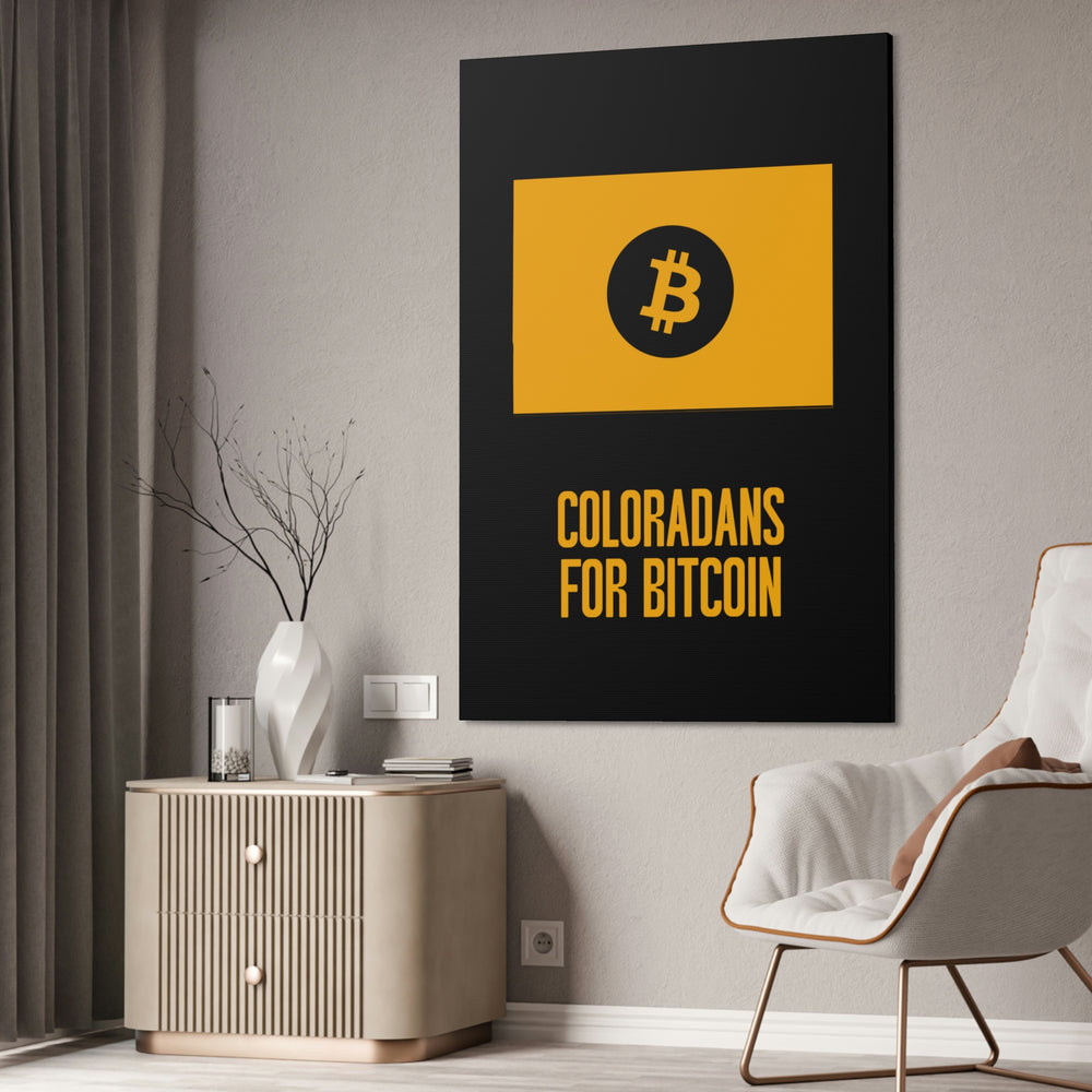 Coloradans for Bitcoin | Wall Canvas