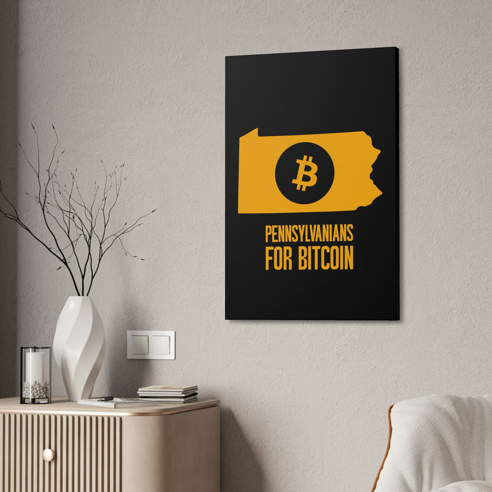 Pennsylvanians for Bitcoin | Wall Canvas