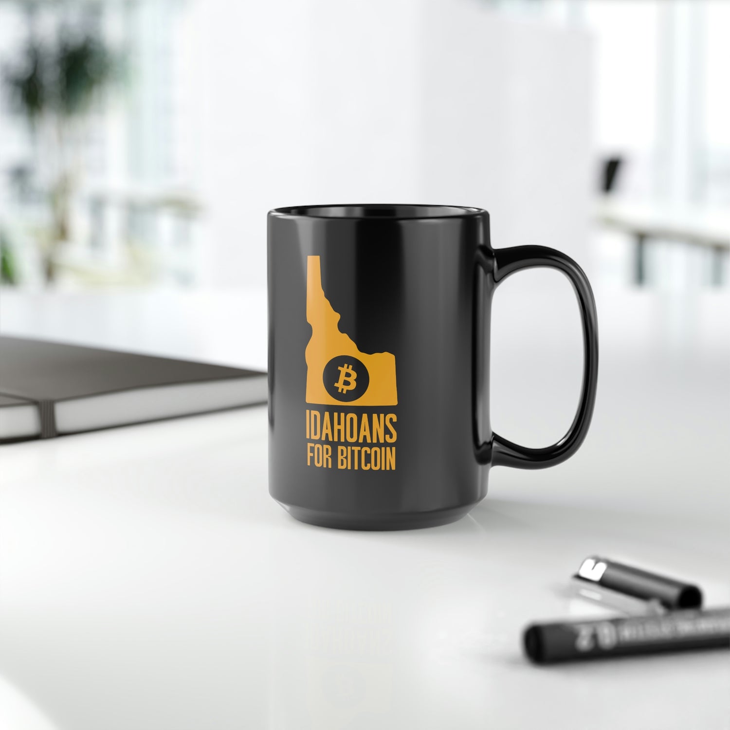 Idahoans for Bitcoin | Black Mug