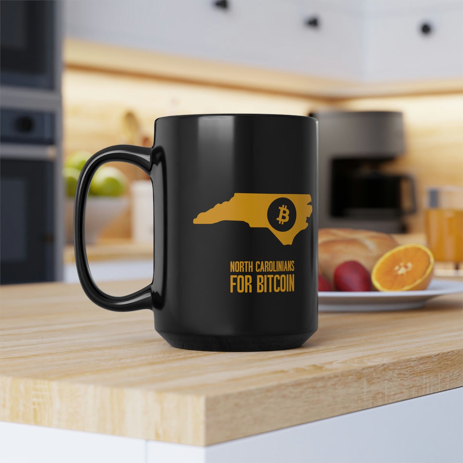 North Carolinians for Bitcoin | Black Mug