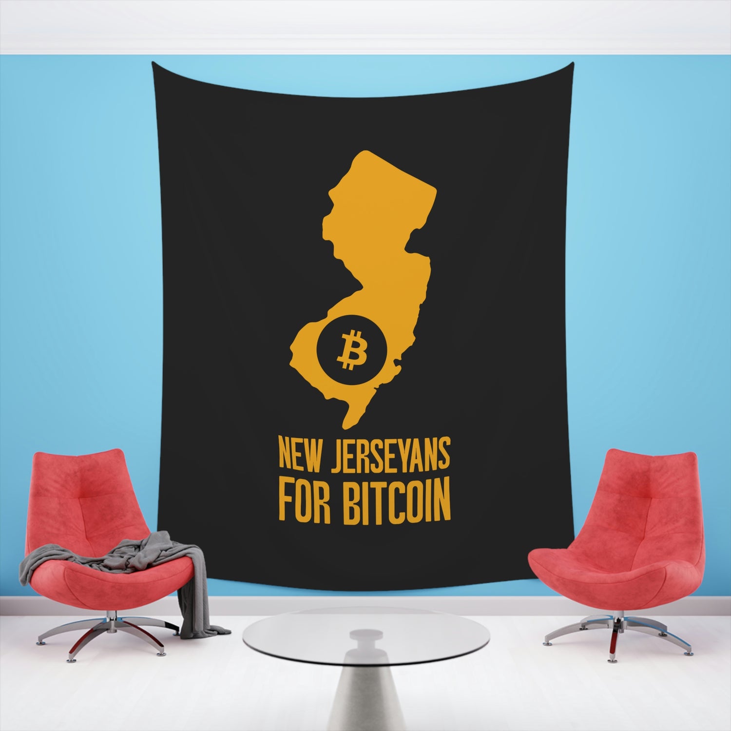 New Jerseyans for Bitcoin | Wall Tapestry