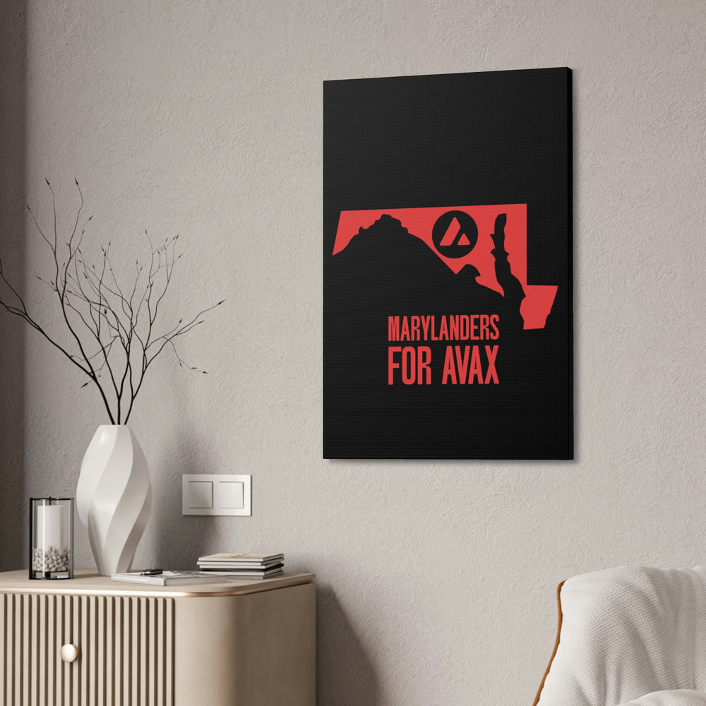 Marylanders for Avax | Wall Canvas