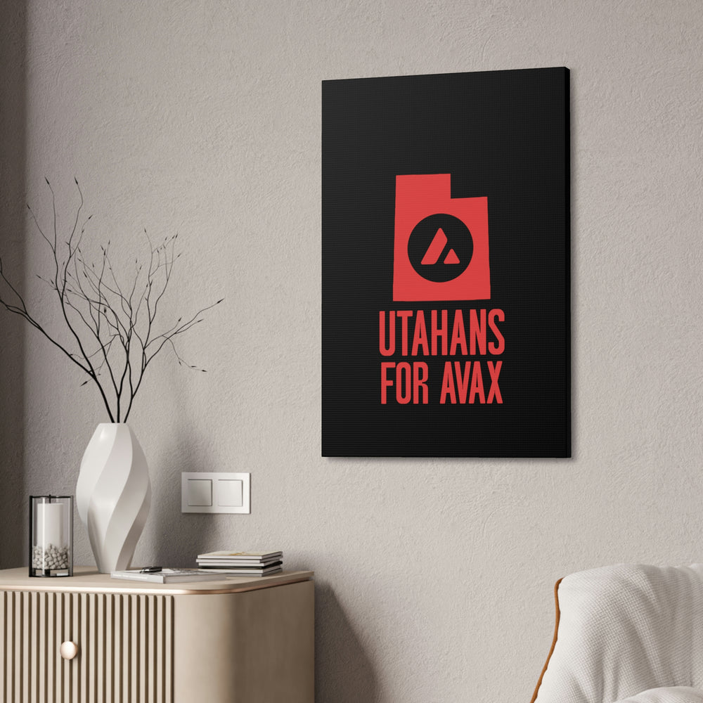 Utahans for Avax | Wall Canvas