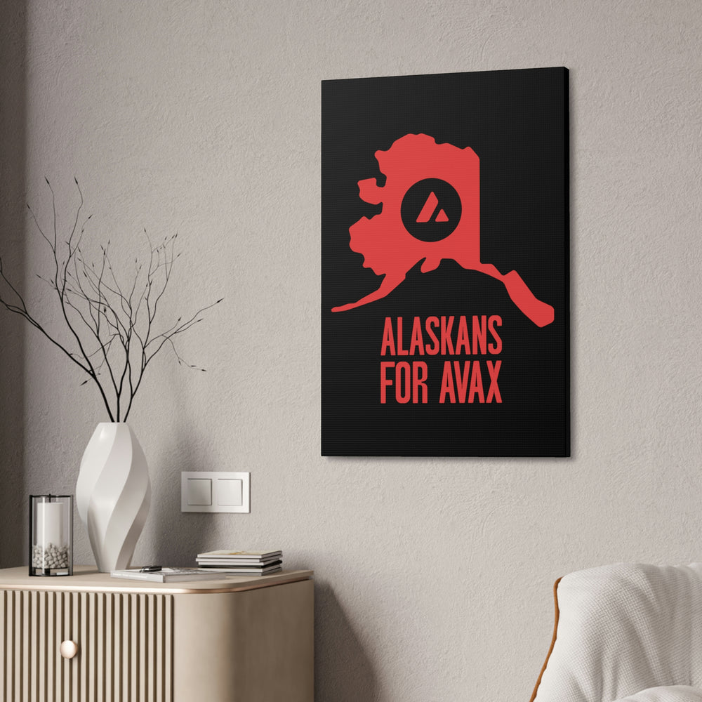 Alaskans for Avax | Wall Canvas