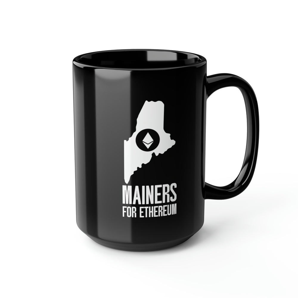 Mainers for Ethereum | Black Mug