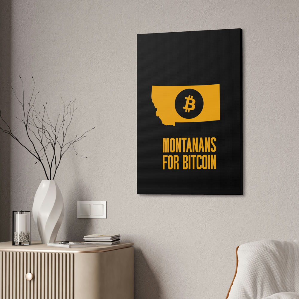 Montanans for Bitcoin | Wall Canvas