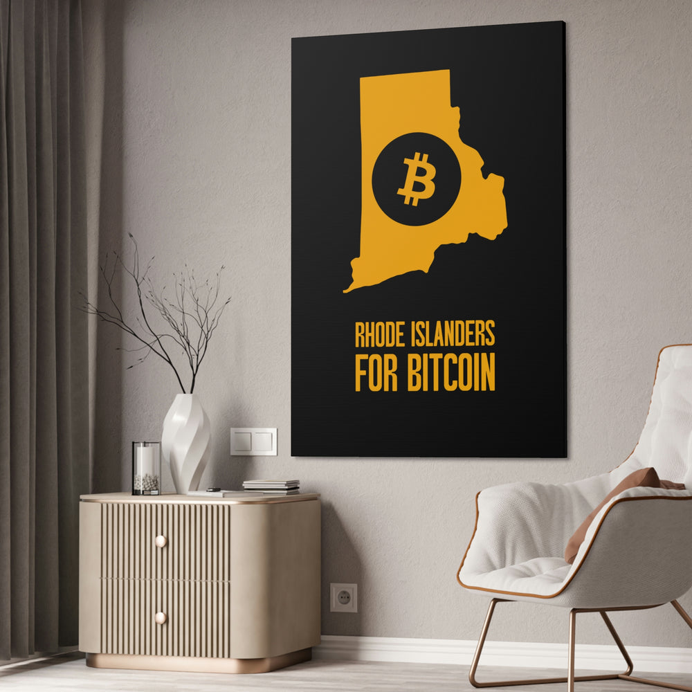 Rhode Islanders for Bitcoin | Wall Canvas