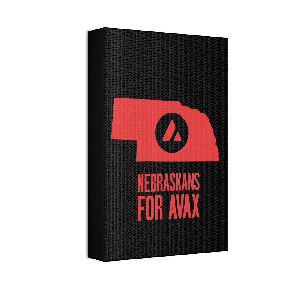 Nebraskans for Avax | Wall Canvas