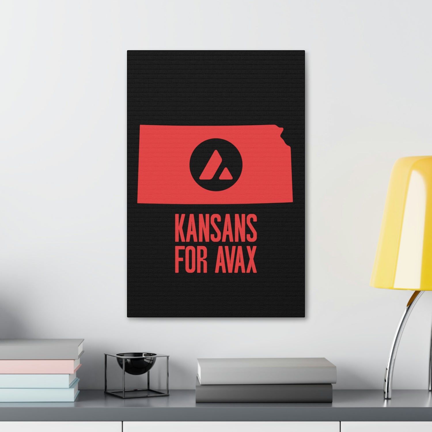 Kansans for Avax | Wall Canvas