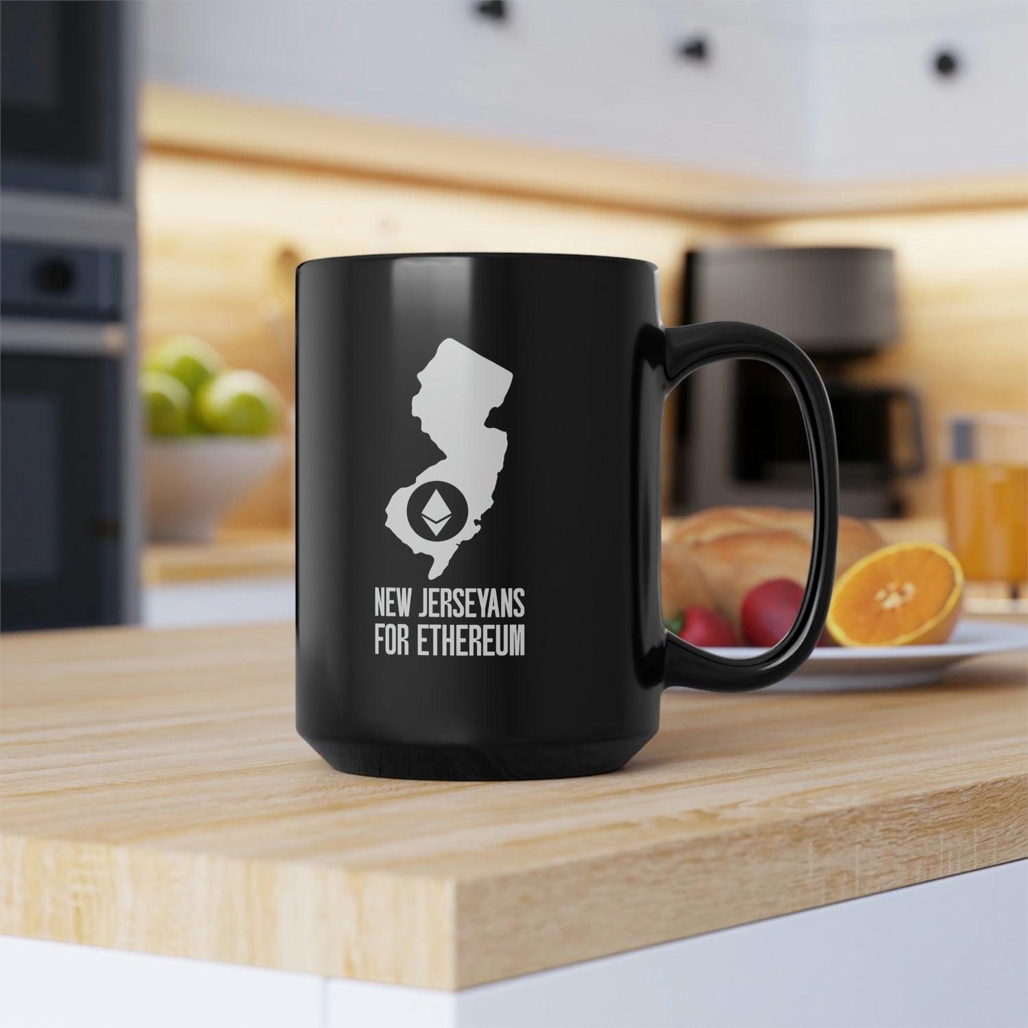 New Jerseyans for Ethereum | Black Mug