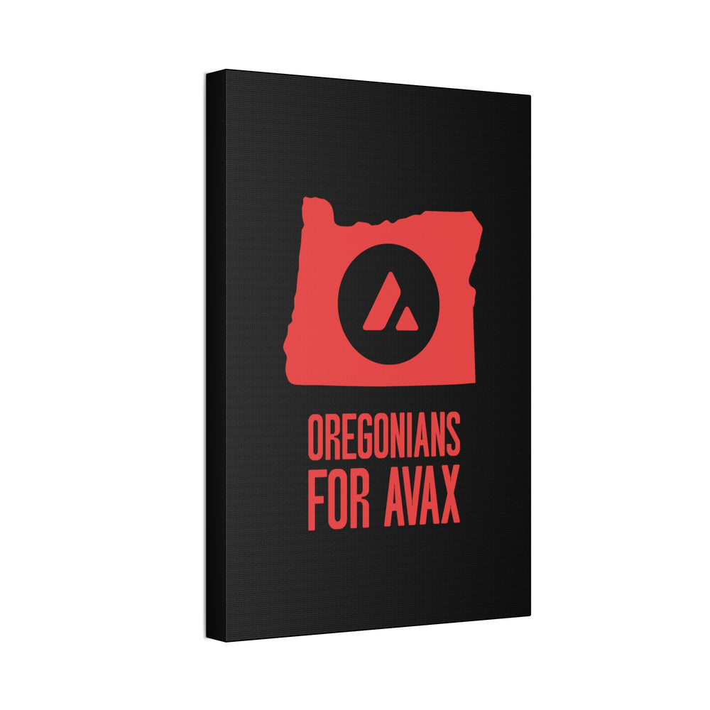 Oregonians for Avax | Wall Canvas