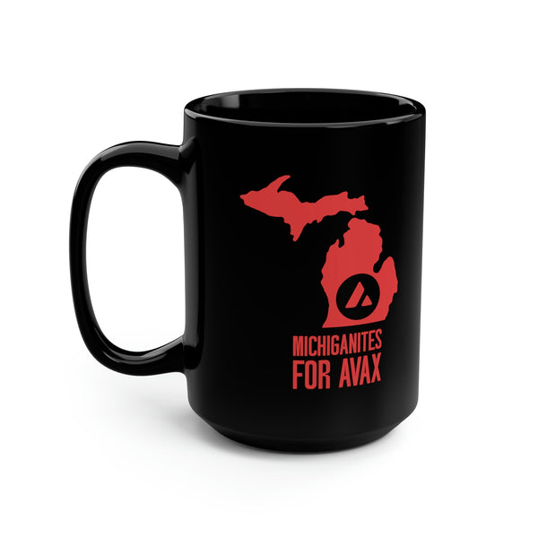 Michiganites for Avax | Black Mug