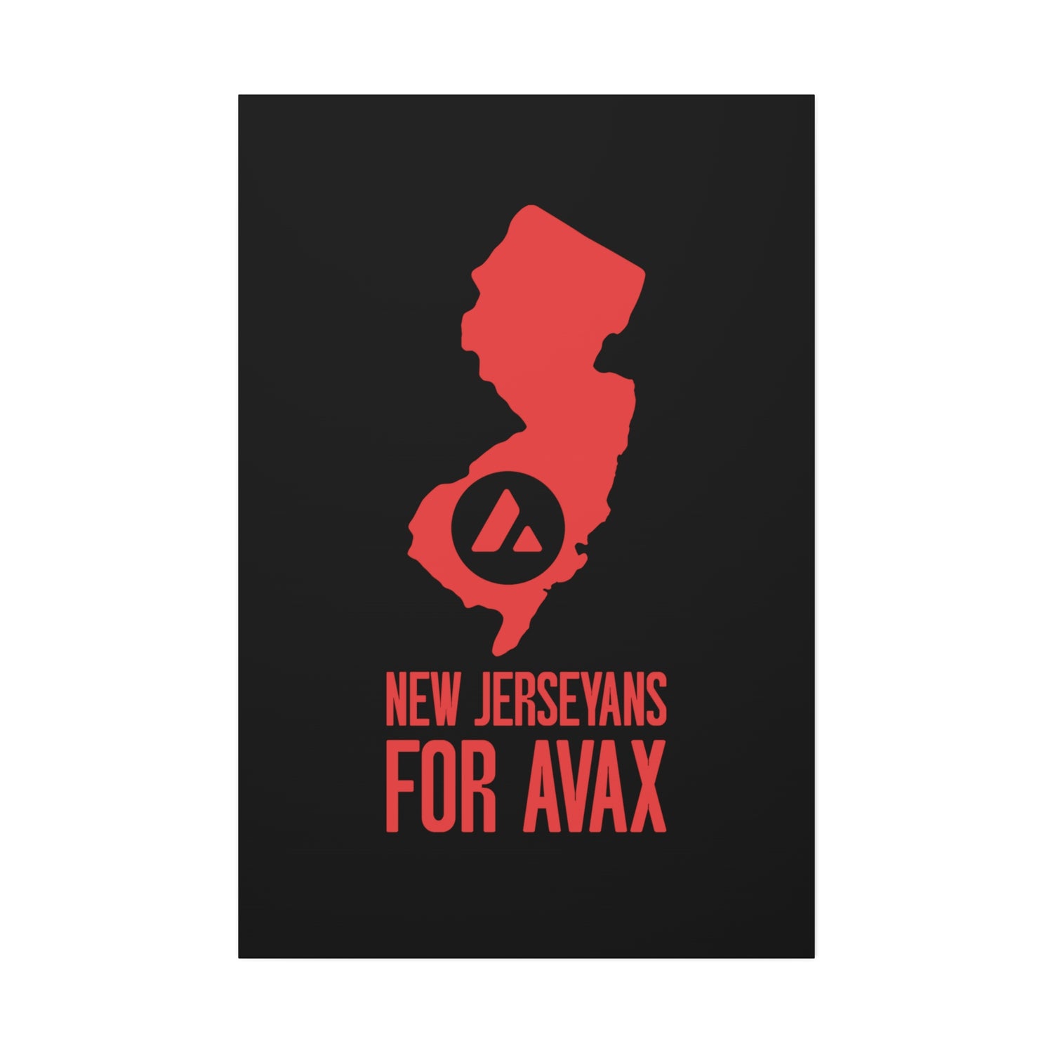 New Jerseyans for Avax | Wall Canvas