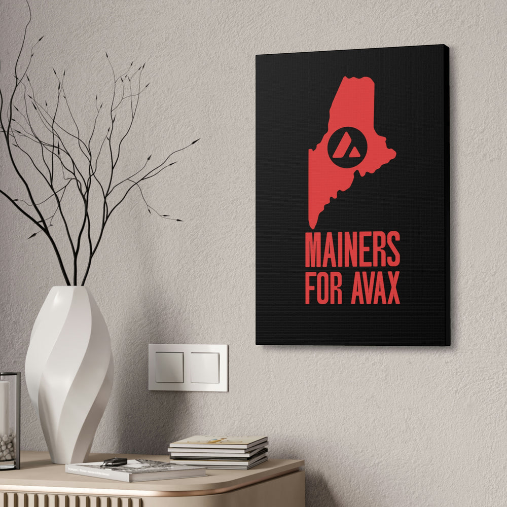 Mainers for Avax | Wall Canvas