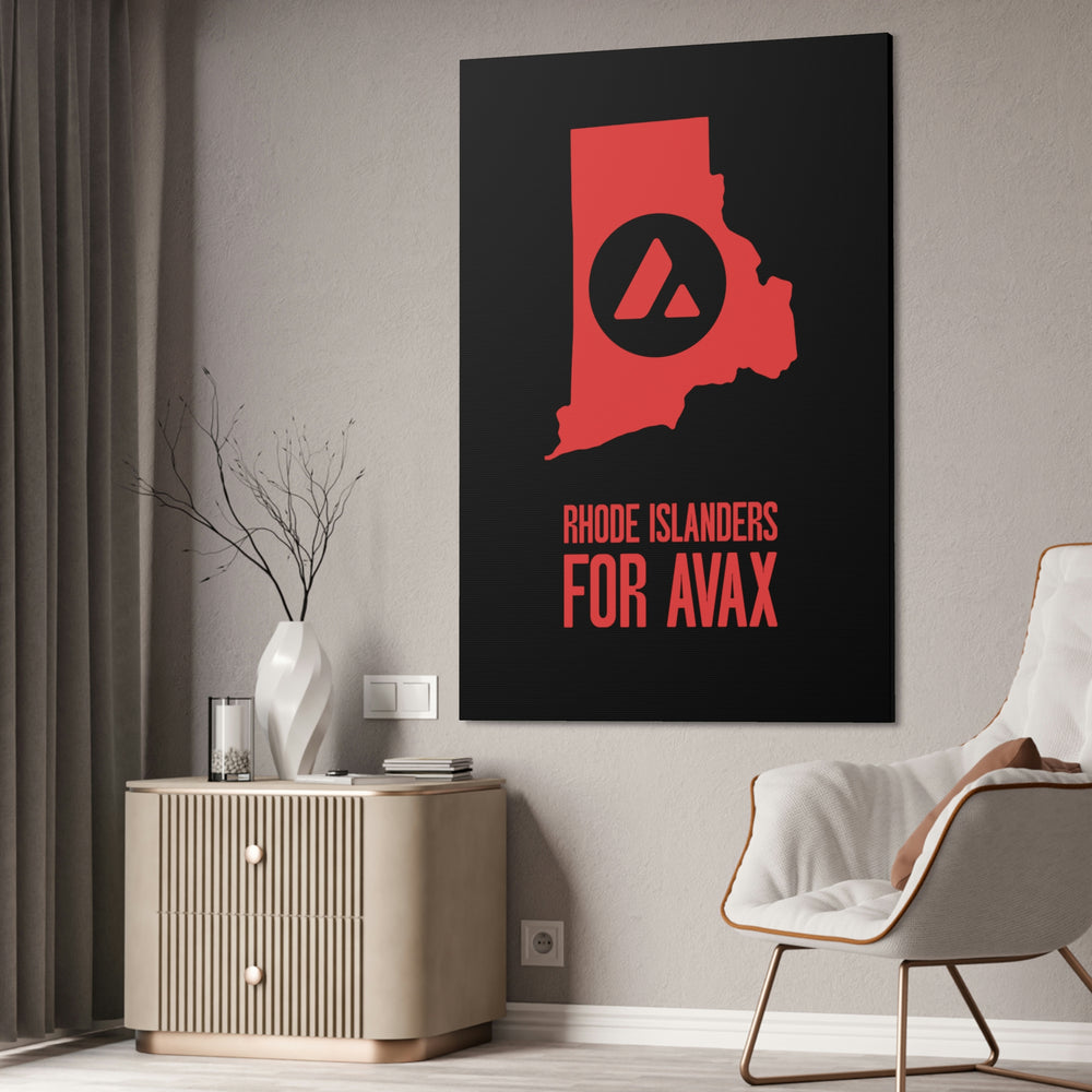 Rhode Islanders for Avax | Wall Canvas