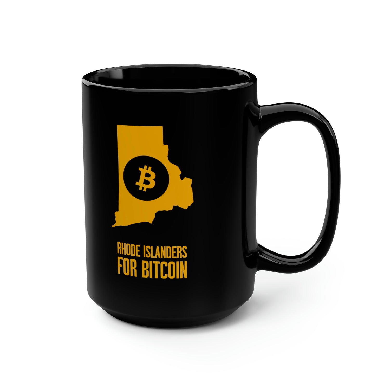 Rhode Islanders for Bitcoin | Black Mug