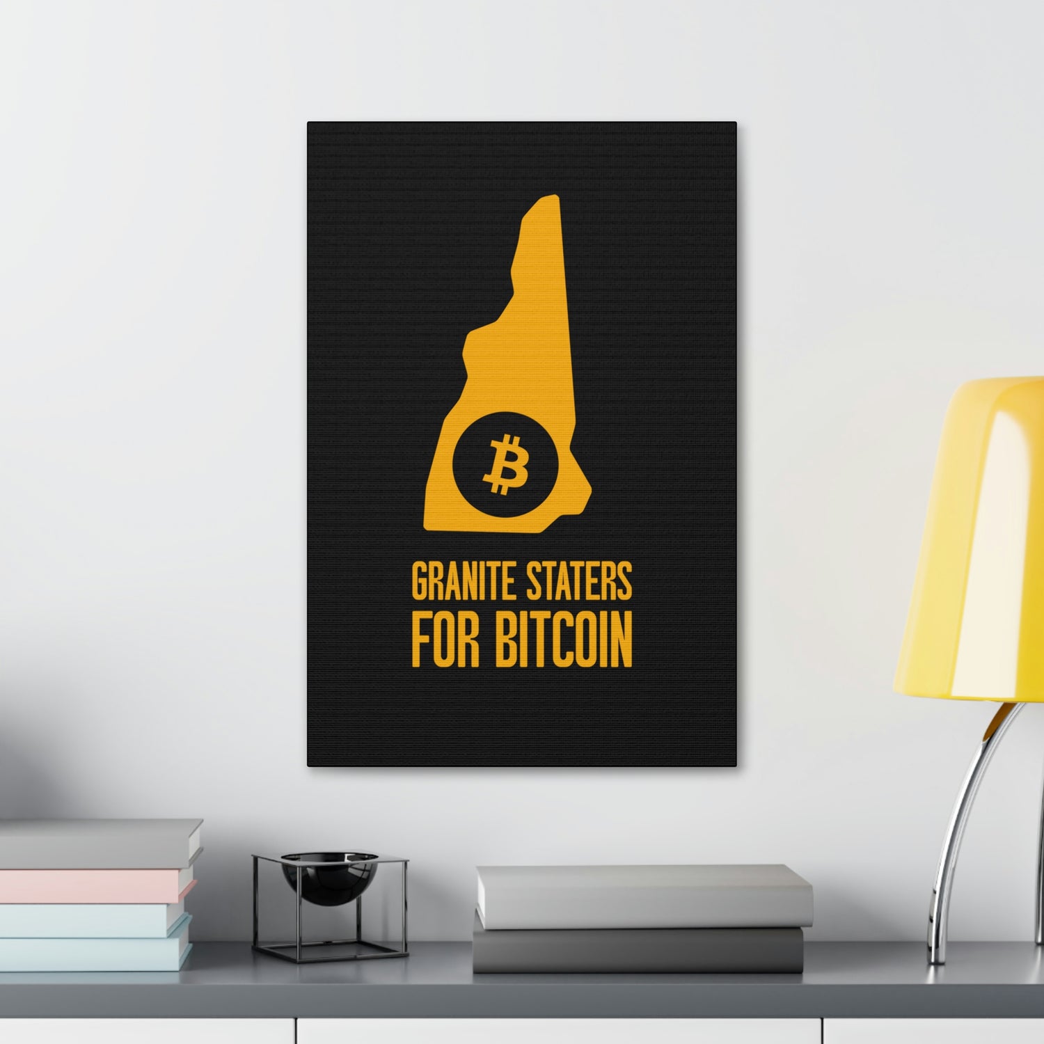 Granite Staters for Bitcoin | Wall Canvas