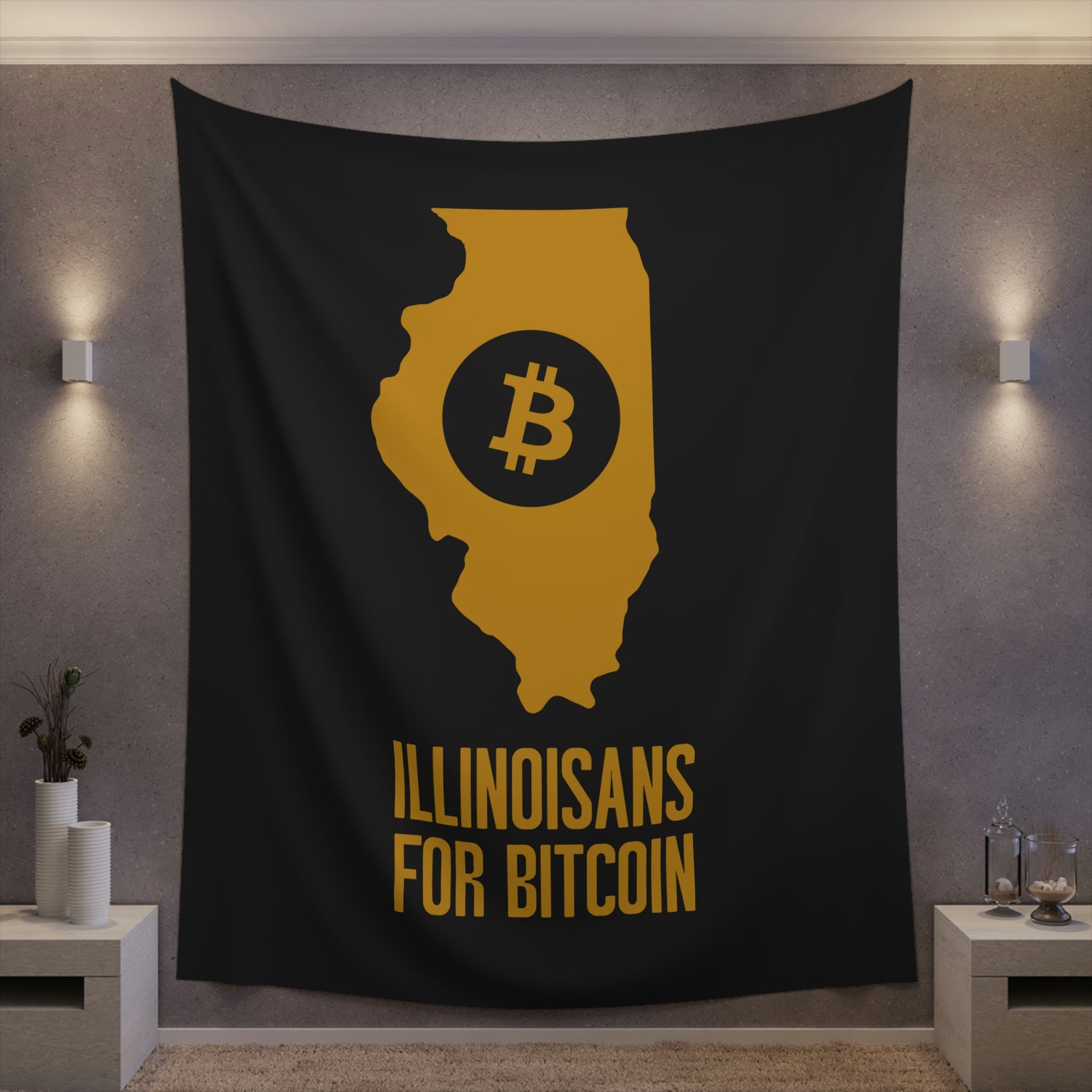 Illinoisans for Bitcoin | Wall Tapestry