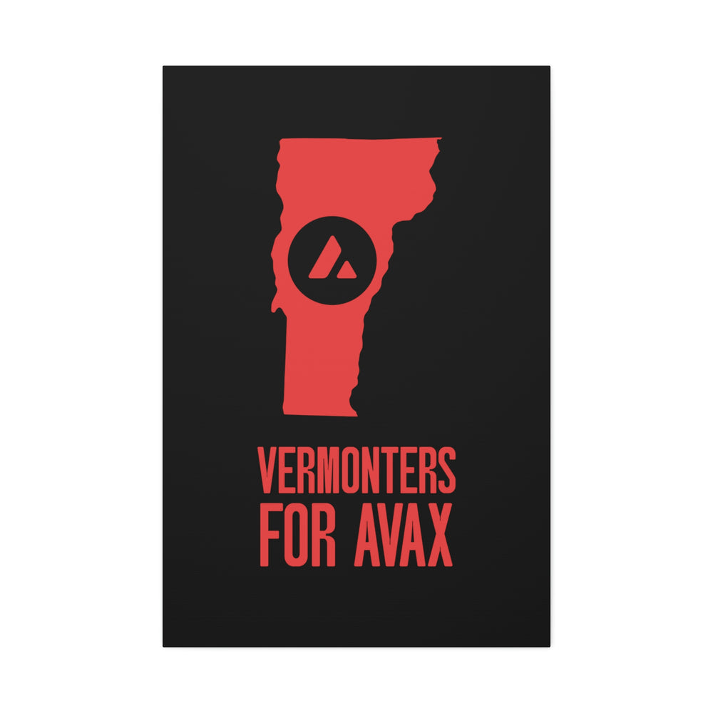 Vermonters for Avax | Wall Canvas