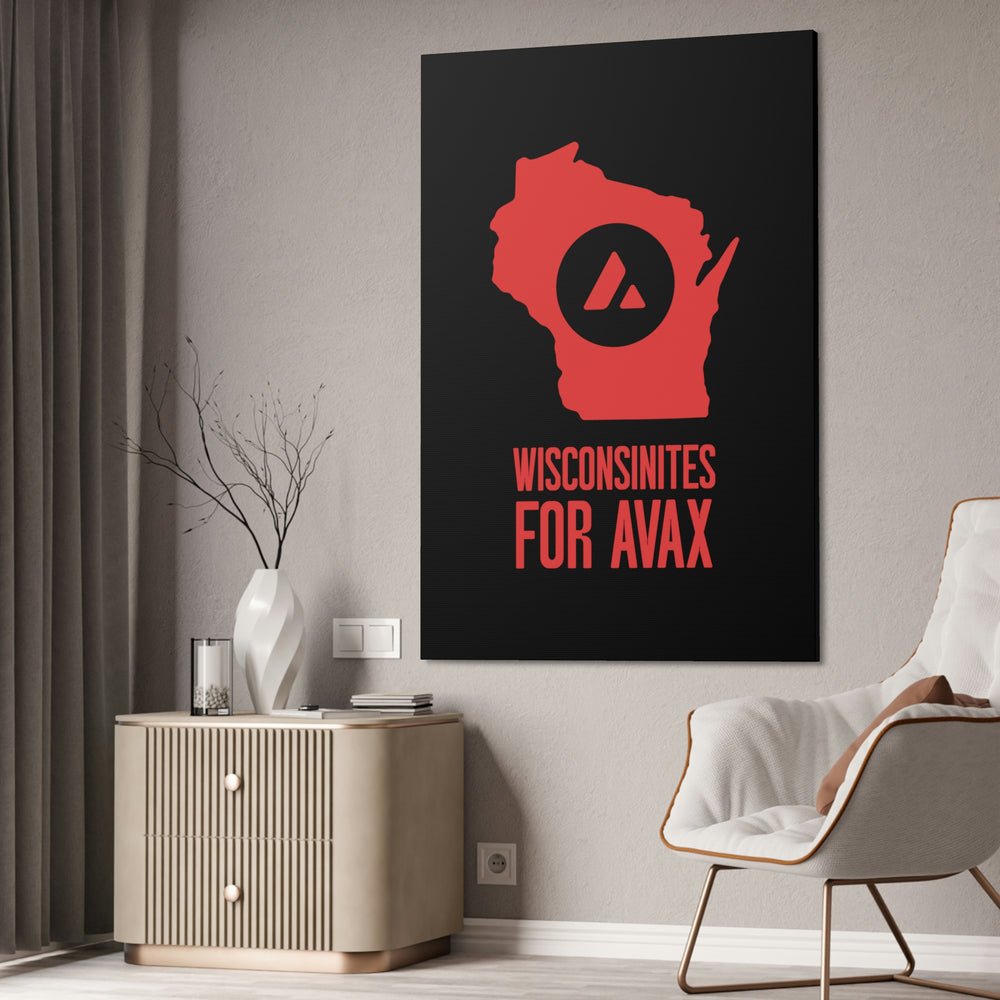 Wisconsinites for Avax | Wall Canvas