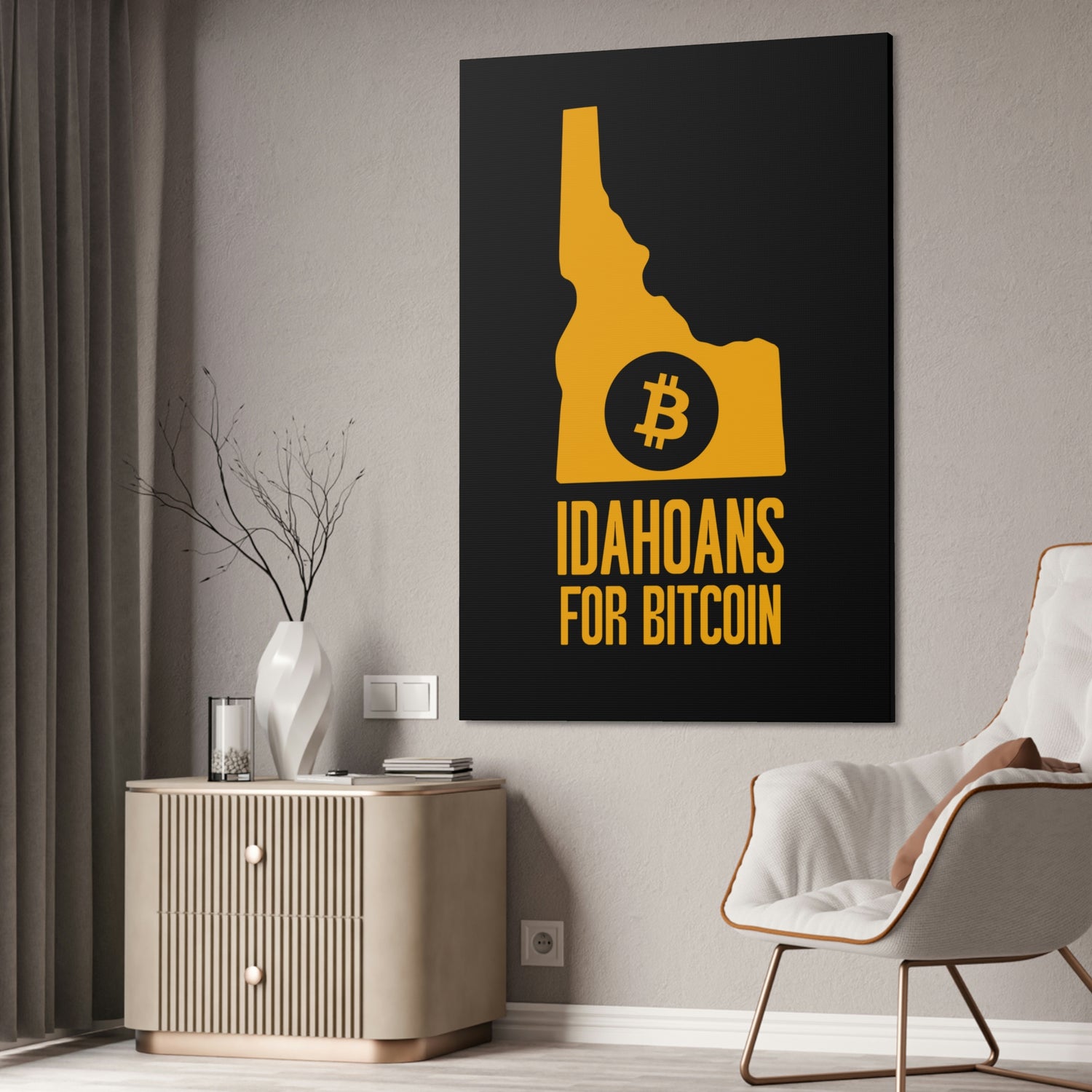 Idahoans for Bitcoin | Wall Canvas