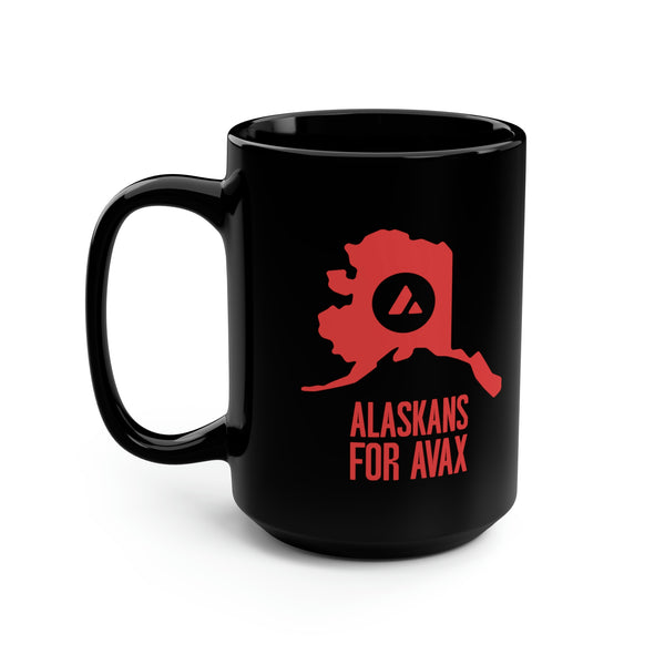 Alaskans for Avax | Black Mug