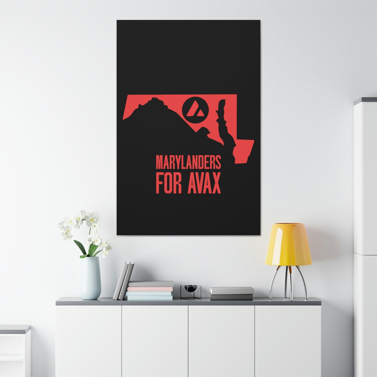 Marylanders for Avax | Wall Canvas