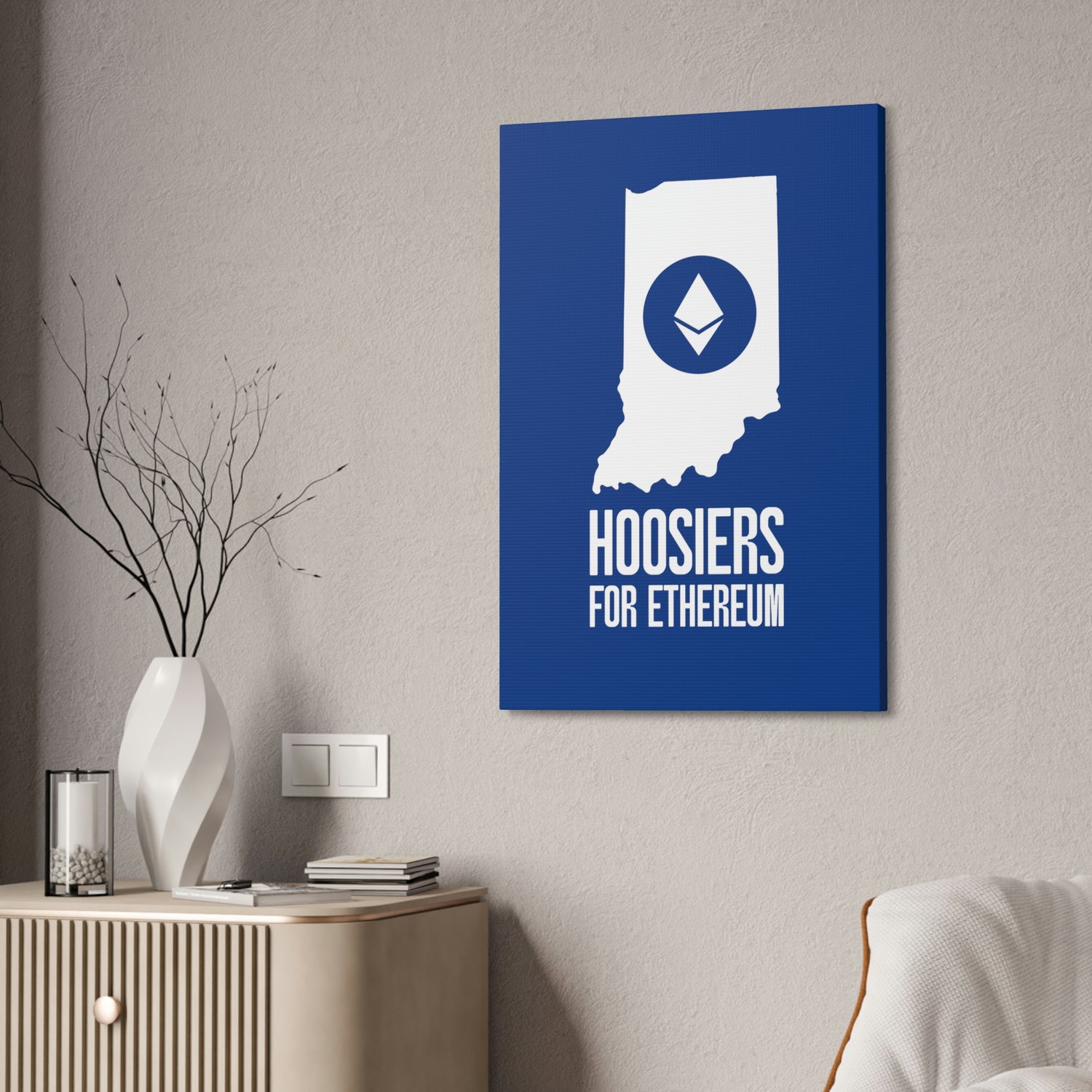 Hoosiers for Ethereum | Wall Canvas