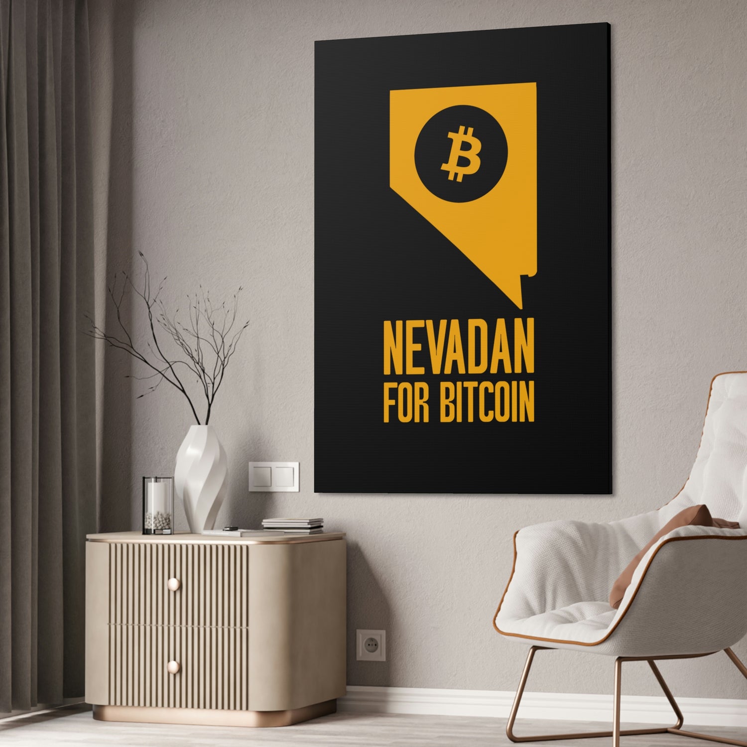 Nevadan for Bitcoin | Wall Canvas