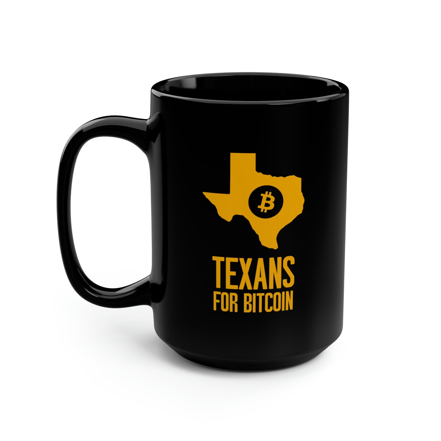 Texans for Bitcoin | Black Mug