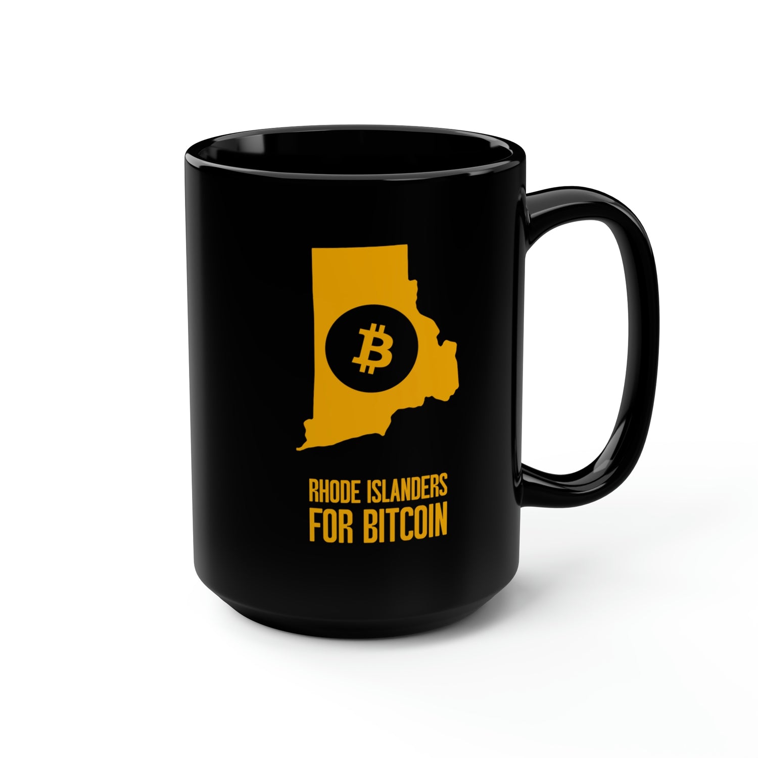 Rhode Islanders for Bitcoin | Black Mug